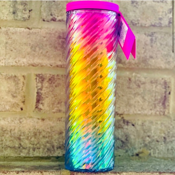 Starbucks Tim Singleton Spiral Cup Swirl Rainbow Pride Hot Cold Tumbler 2023 New - Picture 8 of 14